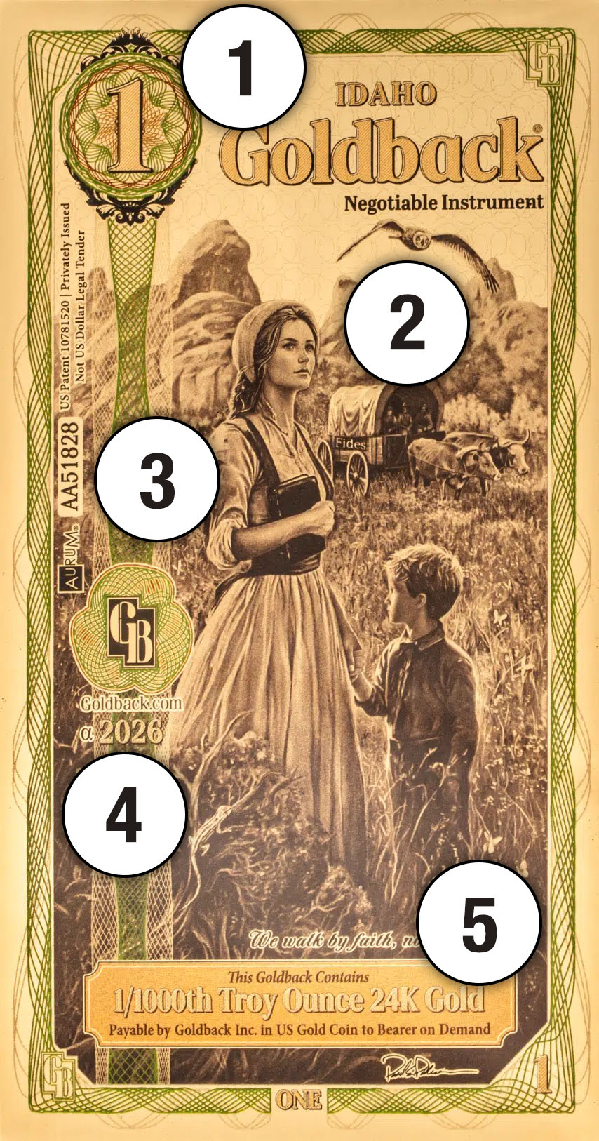 Goldbacks are a form of voluntary, spendable gold currency