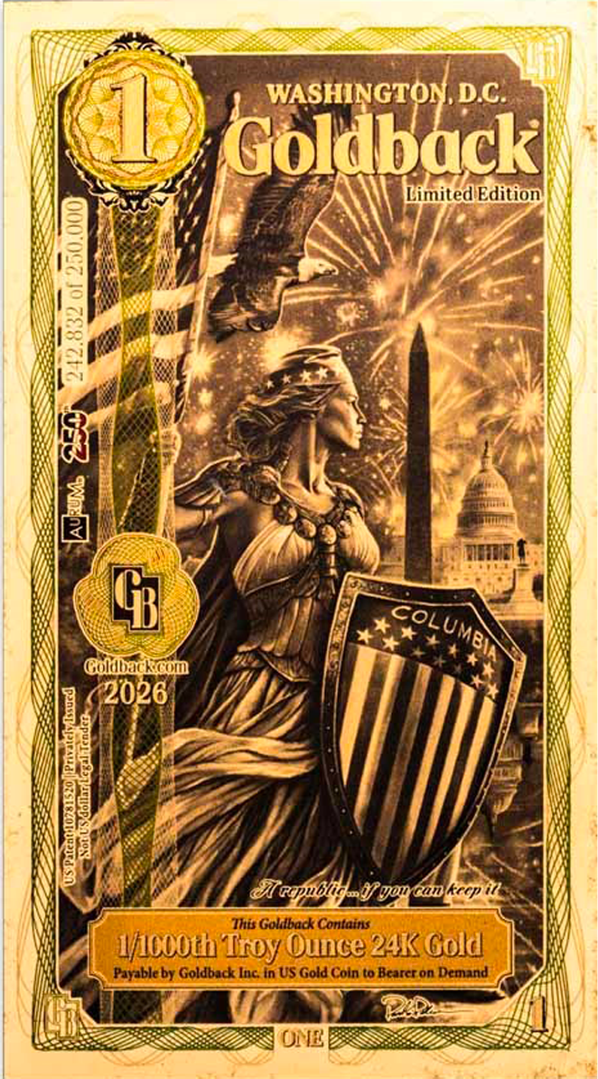 Goldback Series Washington DC