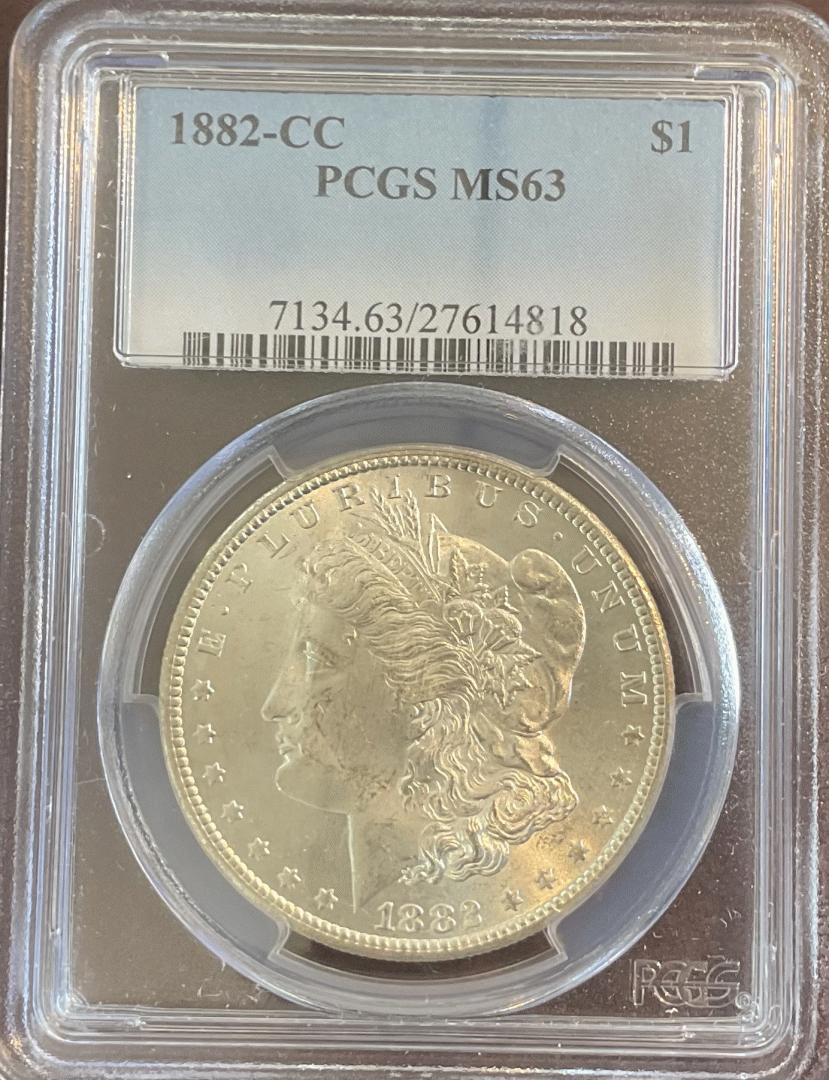 1882-CC Morgan Dollar PCGS MS62