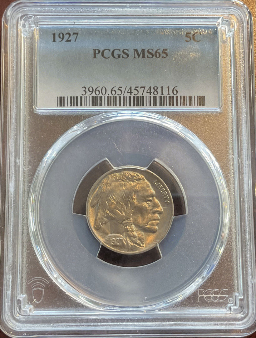 1927 Buffalo Nickel MS65