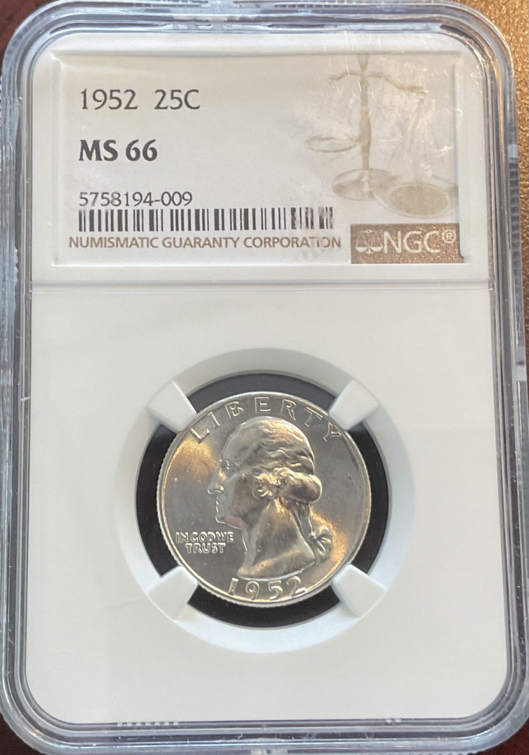 1952 Washington Quarter NGC 66