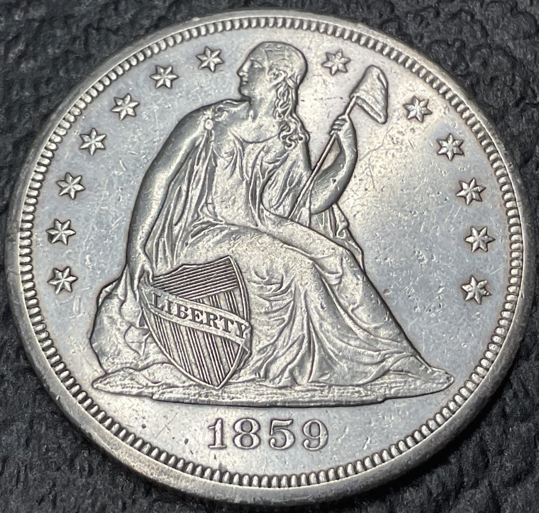 1859-O Liberty Seated Dollar