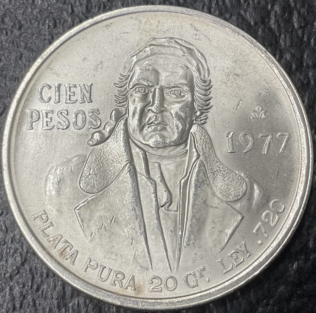 Mexican Silver 100 Pesos 