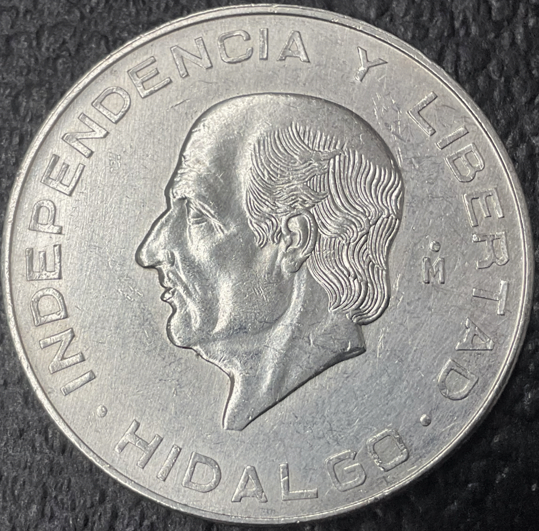 Mexican Silver 10 Pesos Hidalgo