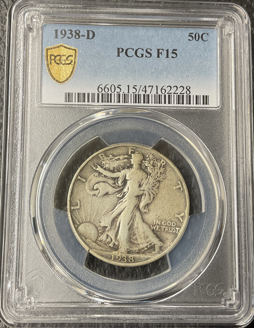 1938-D Walking Liberty Half