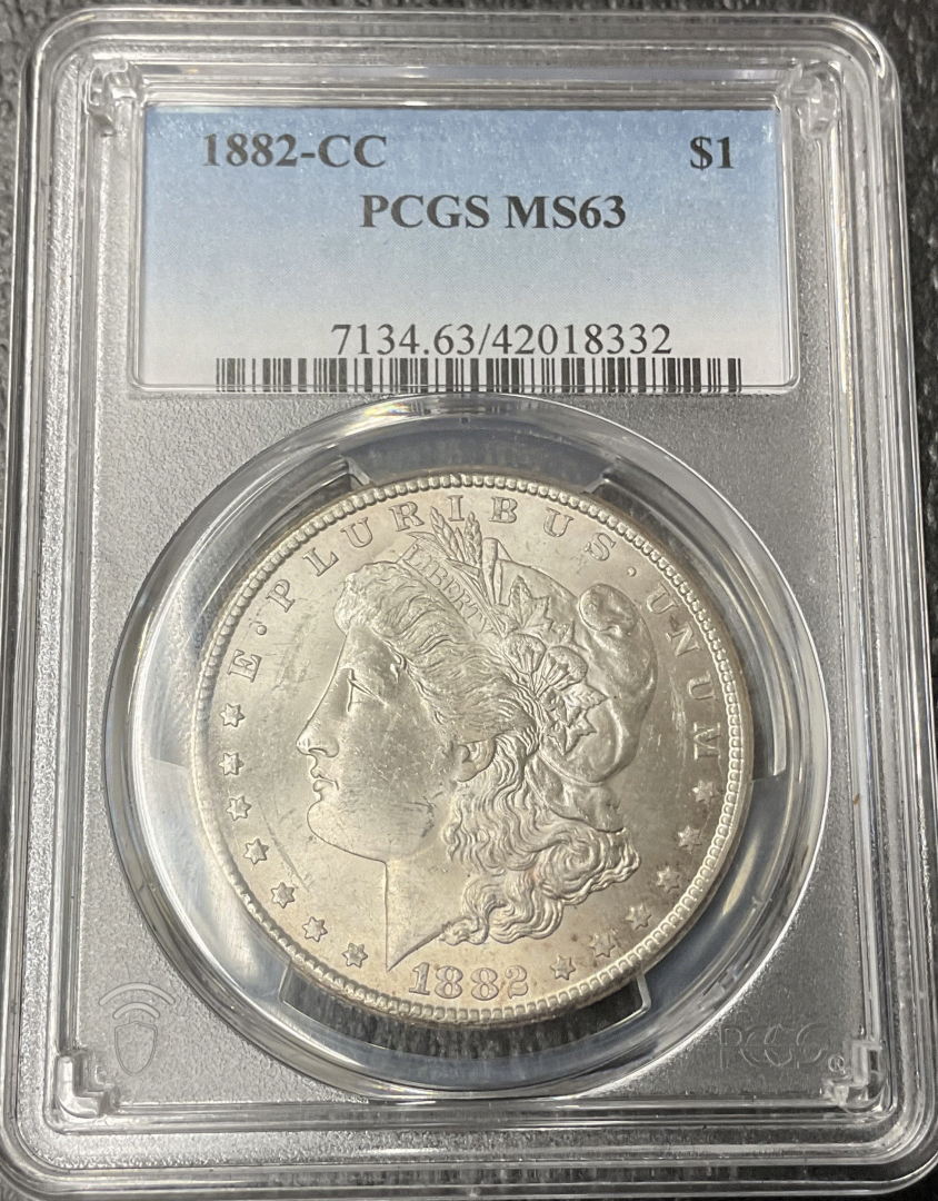 1882-CC Morgan Silver Dollar