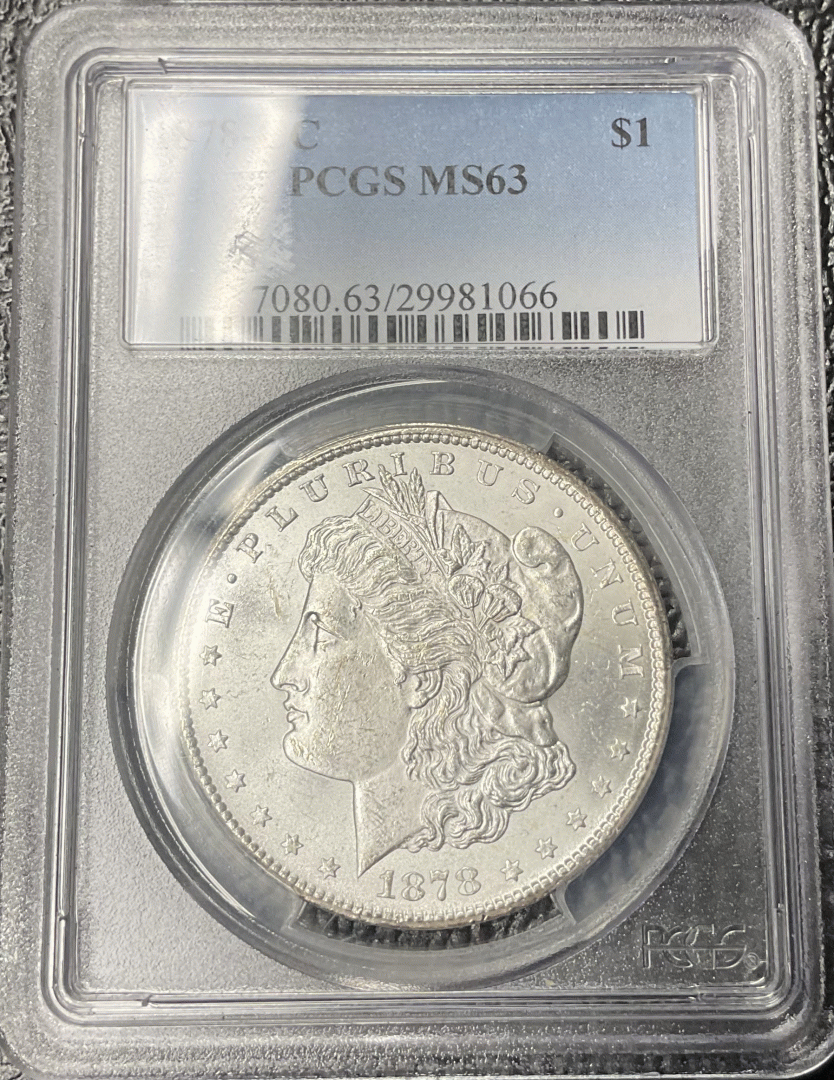 1878-CC Morgan Dollar PCGS MS 63