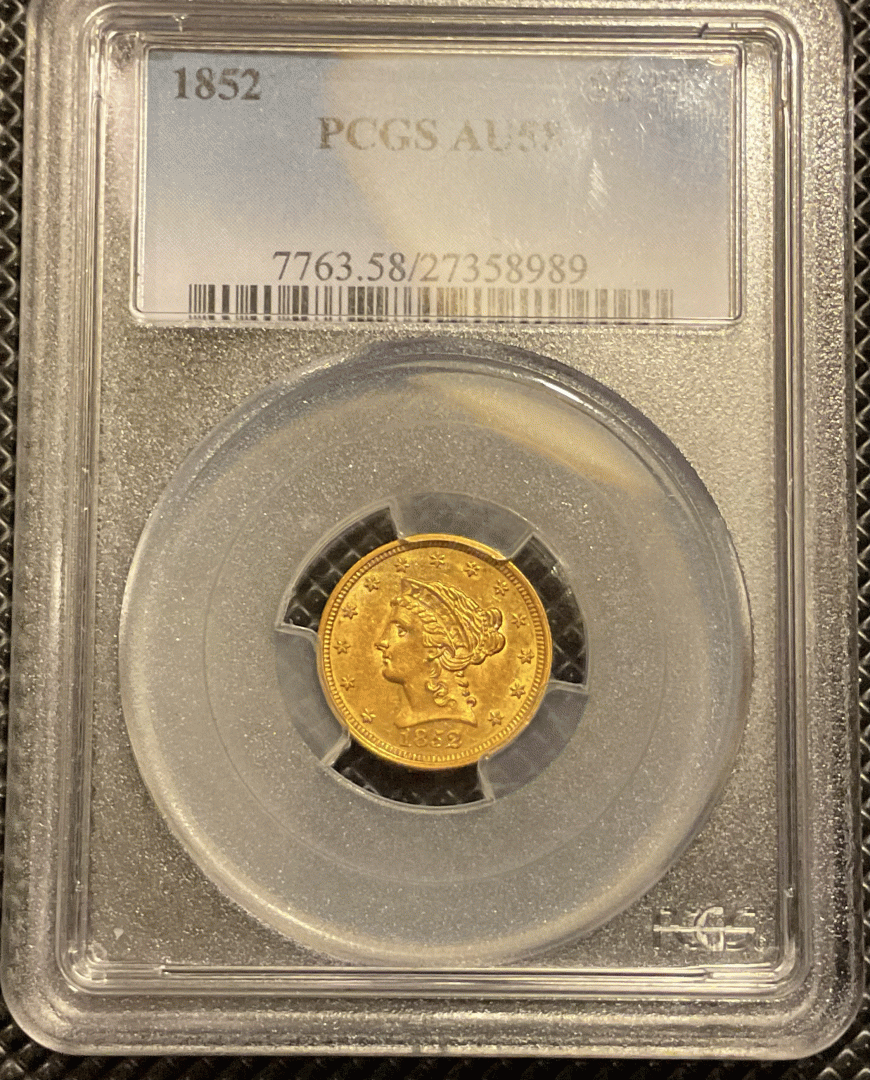 1852 $2.50 Gold Liberty