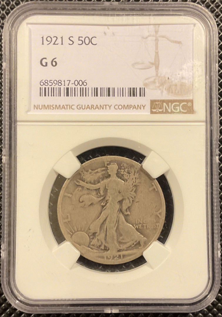 1921-S Walking Liberty Half