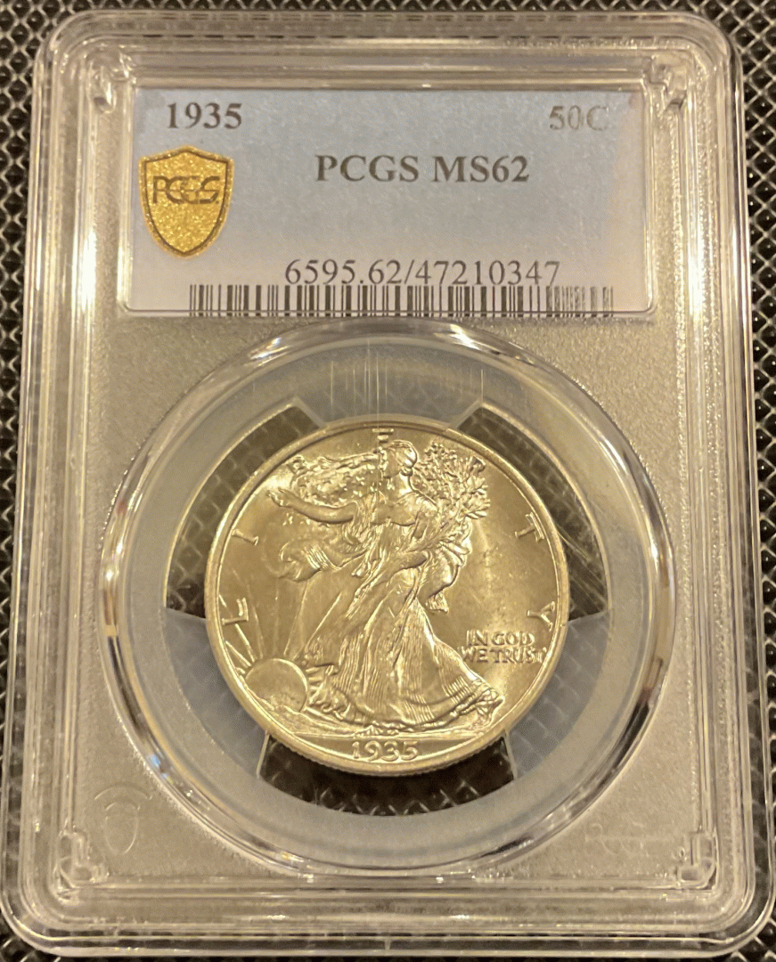 1935 Walking Liberty Half