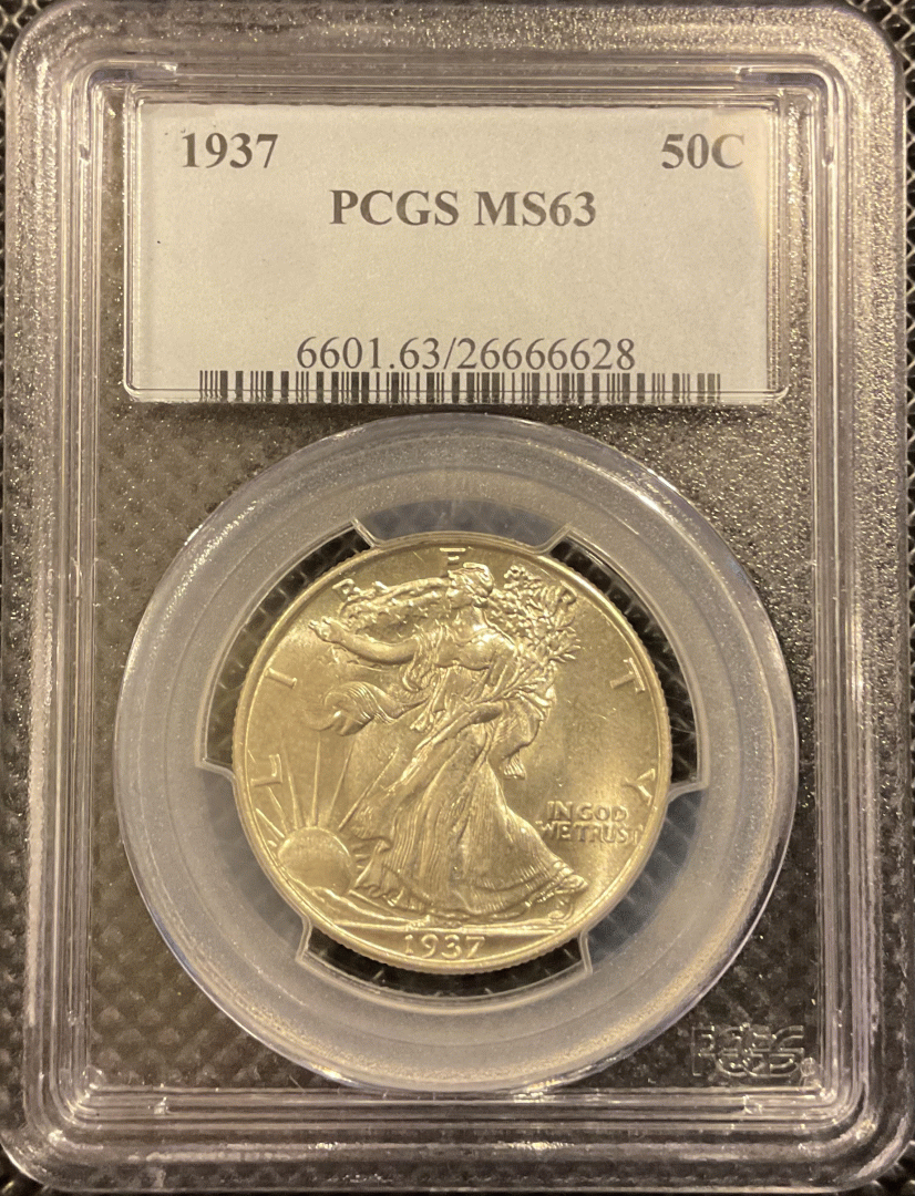 1937 Walking Liberty Half