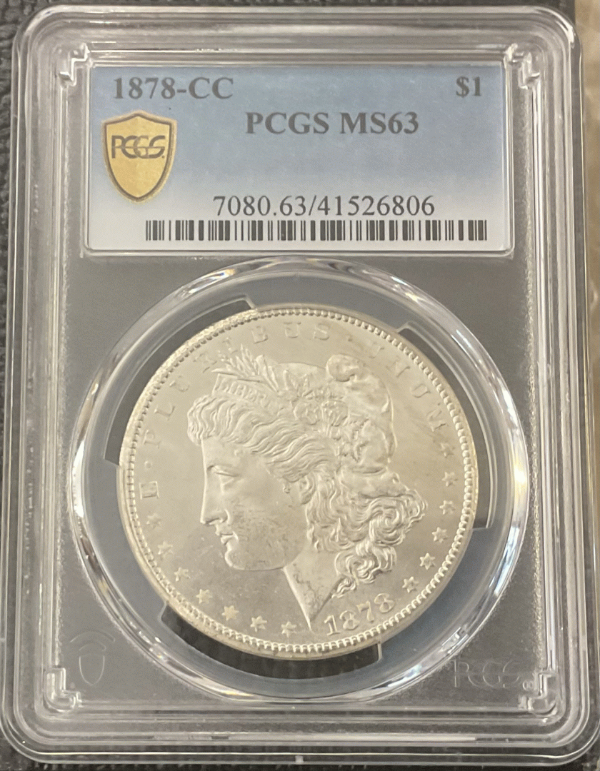 1878-CC Morgan Dollar PCGS MS 63