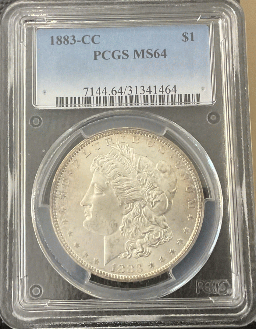 1883-CC Morgan Dollar PCGS MS64