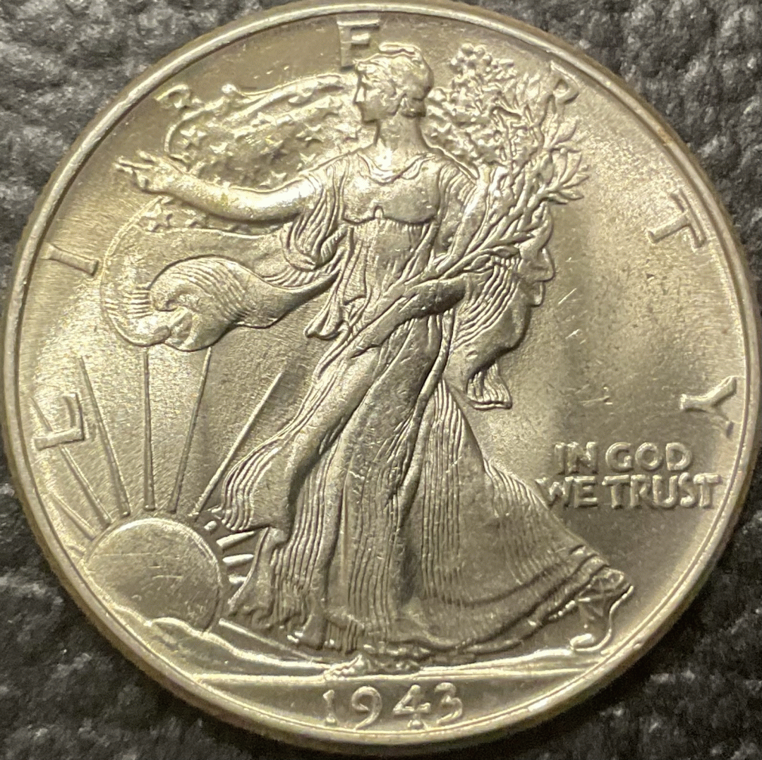 1943 Walking Liberty Half 