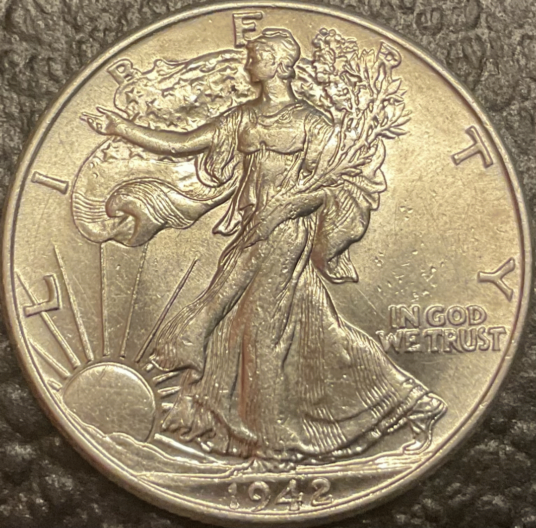 1942 Walking Liberty Half