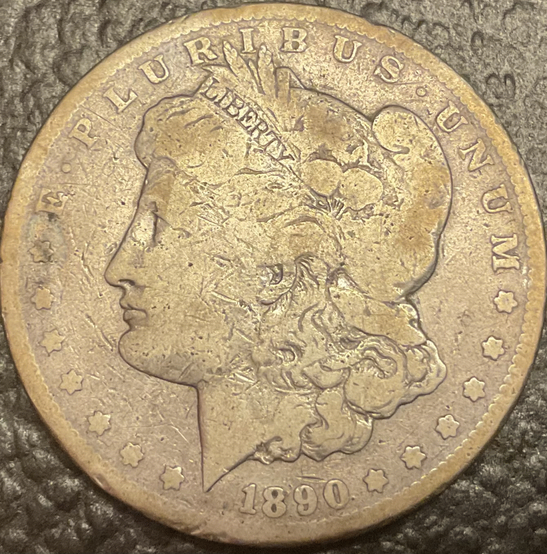 1890 - CC  Morgan Dollar