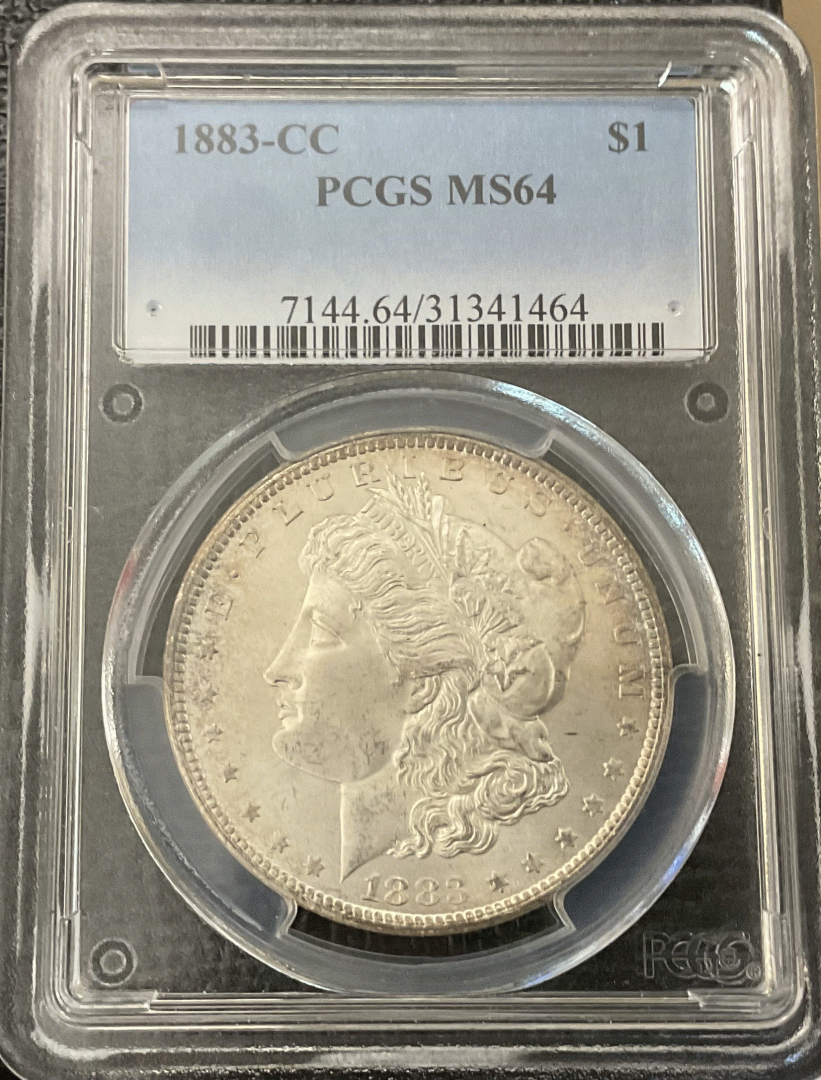 1883-CC Morgan Dollar PCGS MS63